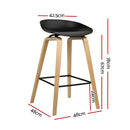 Artiss 2x Bar Stools Wooden-4