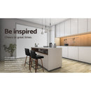 Artiss 2x Bar Stools Swivel Leather Padded Wooden-7