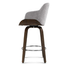 Artiss Bar Stools Swivel Velvet Padded Wooden-5