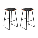 Artiss Bar Stools Kitchen Counter Stools Metal Chairs x2-15