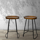 Artiss 2x Bar Stools Tractor Seat 65cm-14