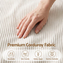 Artiss Bean Bag Chair Cover (No Filler) Soft Corduroy Stuffed Animal Storage Bean Bag Cover for Adults, Washable Lazy Sofa Cover for Living Room Bedroom, Beige-5