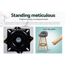 Artiss 2x Bar Stools Padded Linen Wooden Grey-12