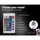 Artiss Bed Frame Double Size LED Gas Lift Grey COLE-6