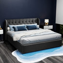 Artiss Bed Frame King Size Gas Lift Charcoal ISSA-2