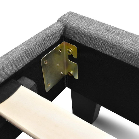Artiss Neo Bed Frame Fabric - Grey Double