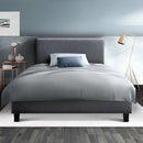 Artiss Neo Bed Frame Fabric - Grey King Single-8