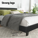 Artiss Neo Bed Frame Fabric - Charcoal Queen-6