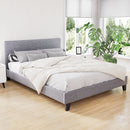 Artiss Neo Bed Frame Fabric - Grey Queen-1