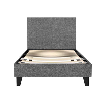 Artiss Neo Bed Frame Fabric - Grey Single - 0