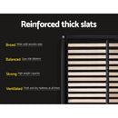 Artiss Bed Frame Queen Size Gas Lift Base -NINO Grey-6