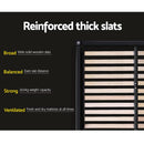 Artiss Pier Bed Frame Fabric - Grey Queen-6