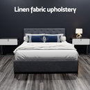 Artiss Bed Frame Double Size Gas Lift Charcoal VILA-6
