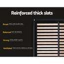 Artiss Bed Frame Double Size Gas Lift Black TIYO-5