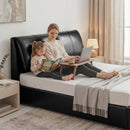 Artiss King Bed Frame Gas Lift Storage 3 Drawers Adjustable Headboard Platform Bed Black-9
