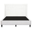 Artiss Queen Bed Frame with Headboard Platform Bed Base Grey Beige Fabric Metal-3