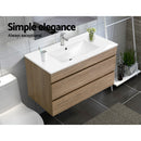 Cefito Vanity Unit 915mm with Basin Oak-6
