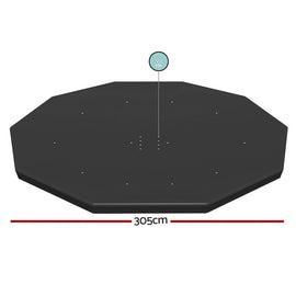 Bestway Pool Cover Fits 3.05m Round Above Ground Swimming Pool PVC Blanket - 0