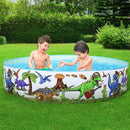 Bestway Kids Pool 183x38cm Round Above Ground Rigid Swimming Pools Dinosaur 946L-6