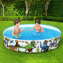 Bestway Kids Pool 183x38cm Round Above Ground Rigid Swimming Pools Dinosaur 946L-8