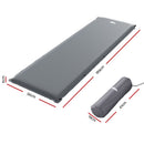 Weisshorn Self Inflating Mattress Camping Sleeping Mat Air Bed Pad Single Grey-2