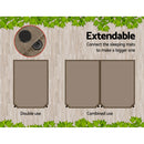 Weisshorn Self Inflating Mattress 10CM Camping Sleeping Mat Air Double Coffee-4