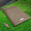 Weisshorn Self Inflating Mattress 10CM Camping Sleeping Mat Air Double Coffee-8