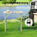 Weisshorn Folding Camping Table 60CM Adjustable Portable Outdoor Picnic Desk-5