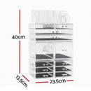 Embellir Makeup Case Acrylic Cosmetic Organizer Storage Box Jewellery Holder-2
