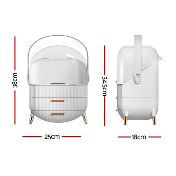 Embellir Makeup Case Portable Cosmetic Organizer Storage Box Jewellery Holder - 0