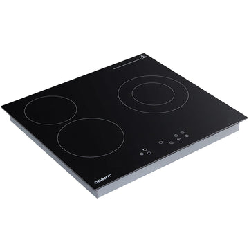 Devanti Electric Ceramic Cooktop 60cm Kitchen Cooker 4 Burner Hob Touch Control 5200W - 0