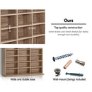 Artiss Bookshelf CD Storage Rack - BERT Oak-8