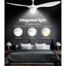 Devanti 52'' Ceiling Fan DC Motor w/Light w/Remote - White-5