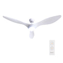 Devanti 52'' Ceiling Fan DC Motor w/Light w/Remote - White-7