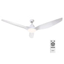 Devanti 64'' Ceiling Fan DC Motor w/Light w/Remote - White-7
