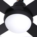 Devanti 52'' Ceiling Fan AC Motor w/Light w/Remote - Black-3