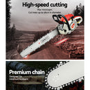 Giantz Chainsaw Petrol 92CC 24" Bar Commercial E-Start Pruning Chain Saw-6