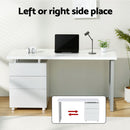 Artiss Computer Desk Drawer White 140CM-4