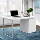 Artiss Computer Desk Drawer White 140CM-7