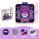 Keezi Dance Mat Toy for Kids Age 3-12 Electronic Dance Pad with Bluetooth 4 Game Modes Purple-3