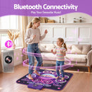 Keezi Dance Mat Toy for Kids Age 3-12 Electronic Dance Pad with Bluetooth 4 Game Modes Purple-5