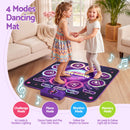 Keezi Dance Mat Toy for Kids Age 3-12 Electronic Dance Pad with Bluetooth 4 Game Modes Purple-6