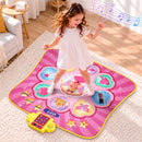 Keezi Dance Mat for Kids Age 3-12 Electronic Dance Game Pad Toy with 3 Game Modes, Pink-1