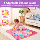 Keezi Dance Mat for Kids Age 3-12 Electronic Dance Game Pad Toy with 3 Game Modes, Pink-8