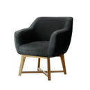 Artiss Armchair Tub Chair Charcoal Aston-1