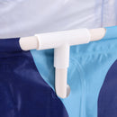 Weisshorn Foldable Bathtub PVC Spa Bucket Inflatable Cushion 134x65cm Navy Blue-3