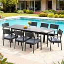 Gardeon Outdoor Dining Set 9PCS Aluminum Extendable Table Chairs Patio Furniture-1