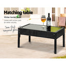 Gardeon Outdoor Sofa Set Wicker Lounge Setting Table and Chairs Patio Furniture-6