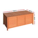 Gardeon Outdoor Storage Bench Box 210L Wooden Patio Furniture Garden Chair Seat-2