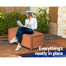 Gardeon Outdoor Storage Bench Box 210L Wooden Patio Furniture Garden Chair Seat-6